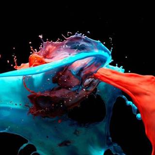 iPhone colour splash wallpaper