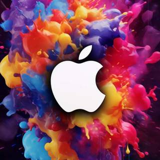 iPhone colour splash wallpaper