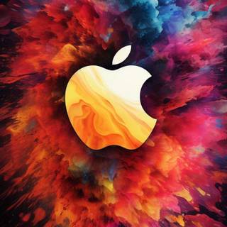 iPhone colour splash wallpaper