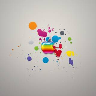 iPhone colour splash wallpaper