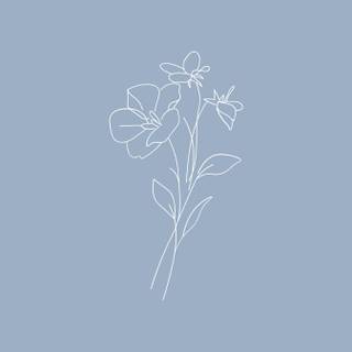 Blue minimalist phone wallpaper