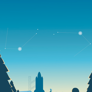 Blue minimalist phone wallpaper