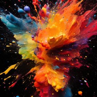 iPhone colour splash wallpaper