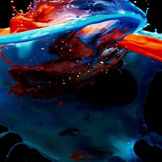 iPhone colour splash wallpaper