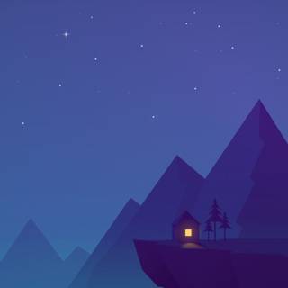 Blue minimalist phone wallpaper