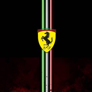 Ferrari logo phone wallpaper