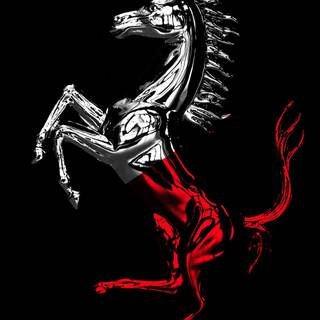 Ferrari logo phone wallpaper