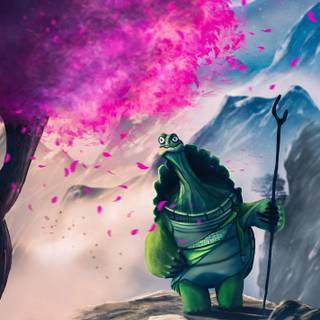 Master Oogway phone wallpaper