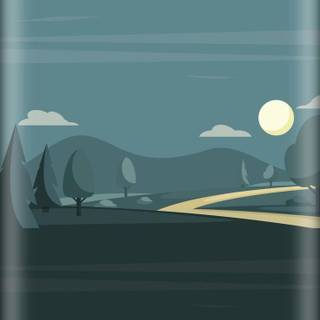 Curved phone wallpaper