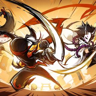 Ninja fighing wallpaper