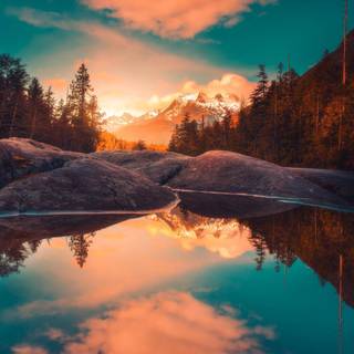 Calming phone wallpaper