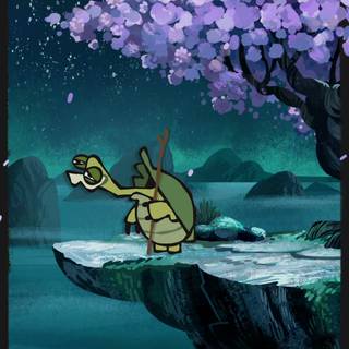 Master Oogway phone wallpaper