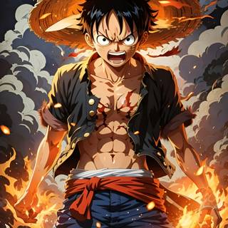 Luffy One Piece phone wallpaper