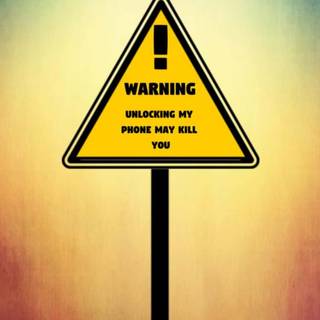 Phone warning wallpaper
