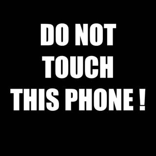 Phone warning wallpaper