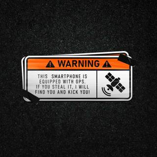 Phone warning wallpaper