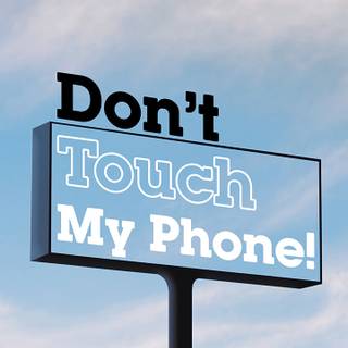 Phone warning wallpaper