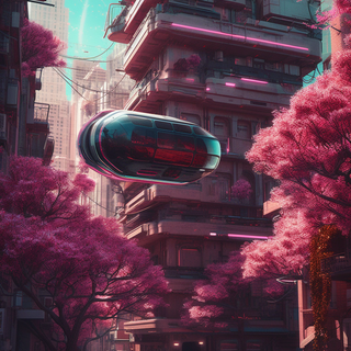 Solarpunk phone wallpaper