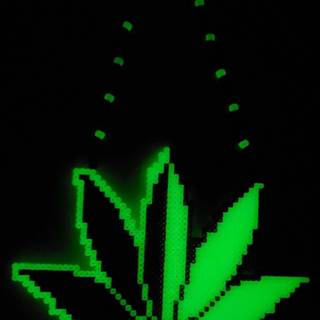 Neon weed phone wallpaper