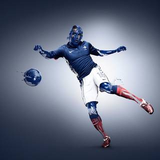 Soccer drip wallpaper