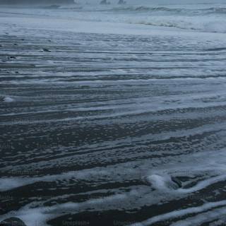 Stormy beach wallpaper
