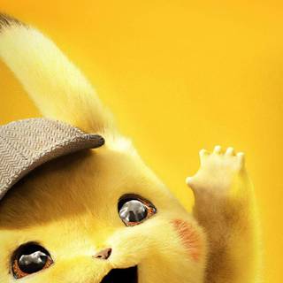 Pikachu with hat wallpaper