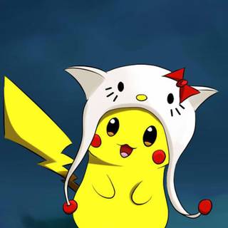 Pikachu with hat wallpaper