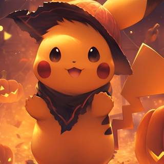Pikachu with hat wallpaper