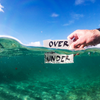 Half underwater wallpaper