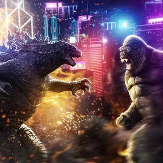 Godzilla x Kong 4k wallpaper