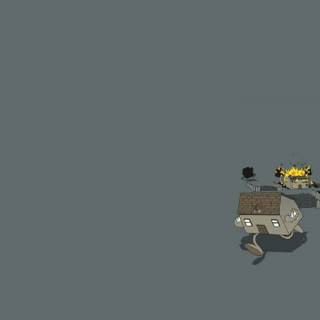 Minimal 4k funny wallpaper