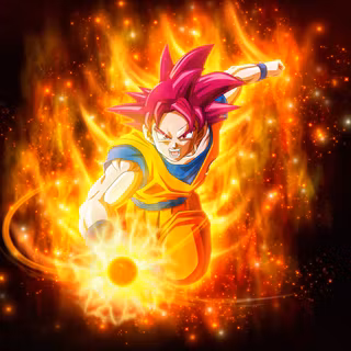 Goku SSJ God 4k wallpaper