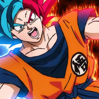 Goku SSJ God 4k wallpaper