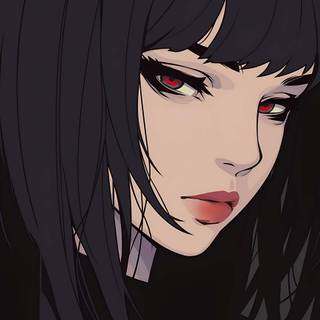 Anime eye PC wallpaper