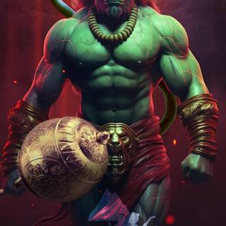 Hanuman 4k phone wallpaper