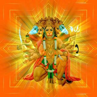 Hanuman landscape wallpaper