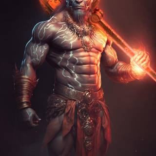 Hanuman 4k phone wallpaper