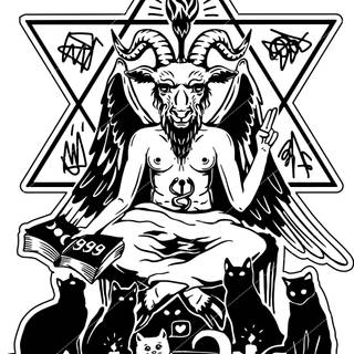 Baphomet 4k wallpaper