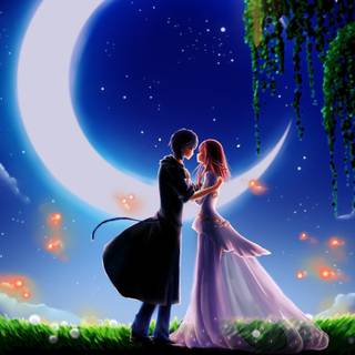 Love anime phone wallpaper