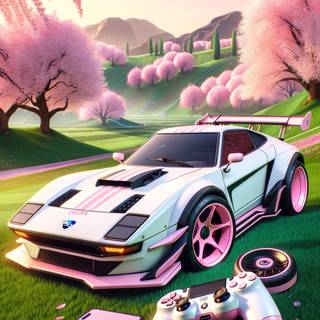 Retro car phone wallpaper