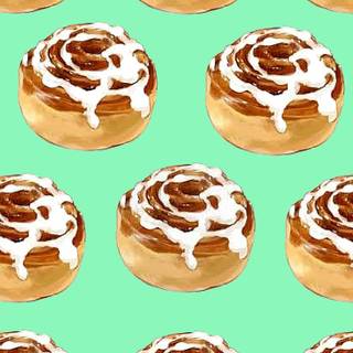 Cinnamon roll phone wallpaper