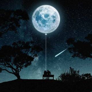 iPhone 13 moon wallpaper