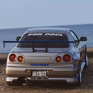 Nissan Skyline Paul Walker phone wallpaper