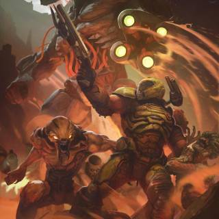 Doom Slayer phone wallpaper