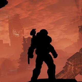 Doom Slayer phone wallpaper