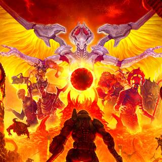 Doom Slayer phone wallpaper