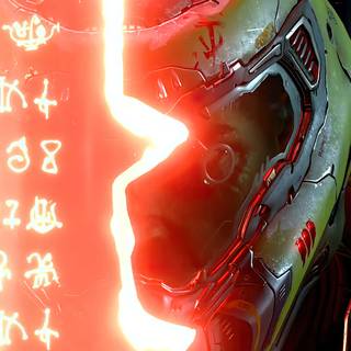 Doom Slayer phone wallpaper