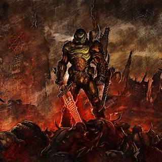 Doom Slayer 4k wallpaper