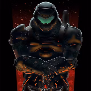 Doom Slayer phone wallpaper