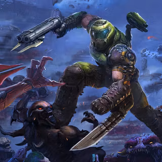 Doom Slayer phone wallpaper